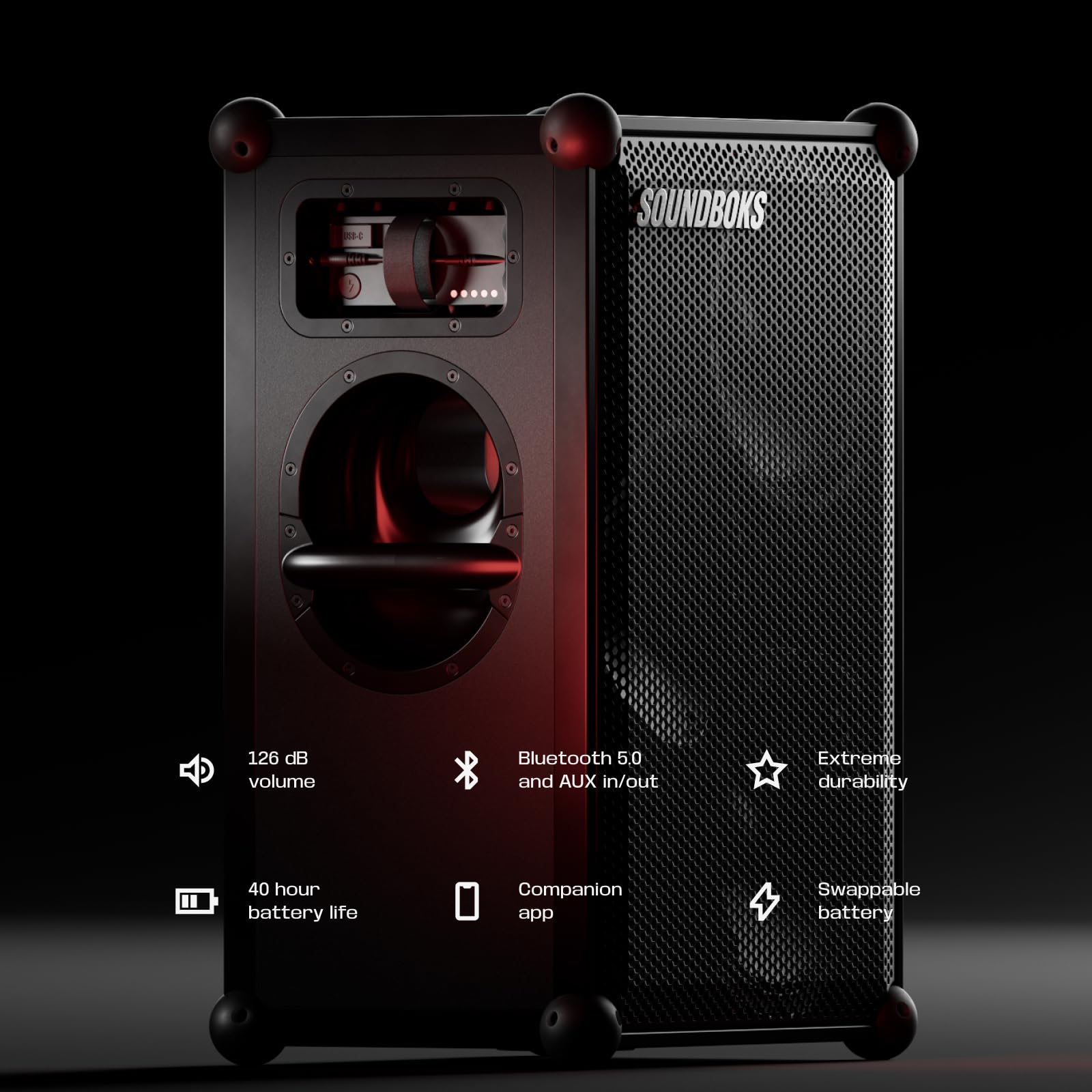 Portable Bluetooth Performance Speaker with 40-Hour Battery Life