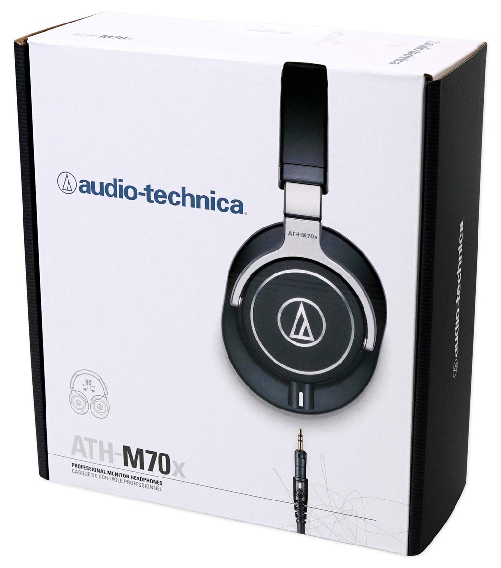 Closed-Back Professional Monitor Headphones Bundle with Mic Isolation Shield