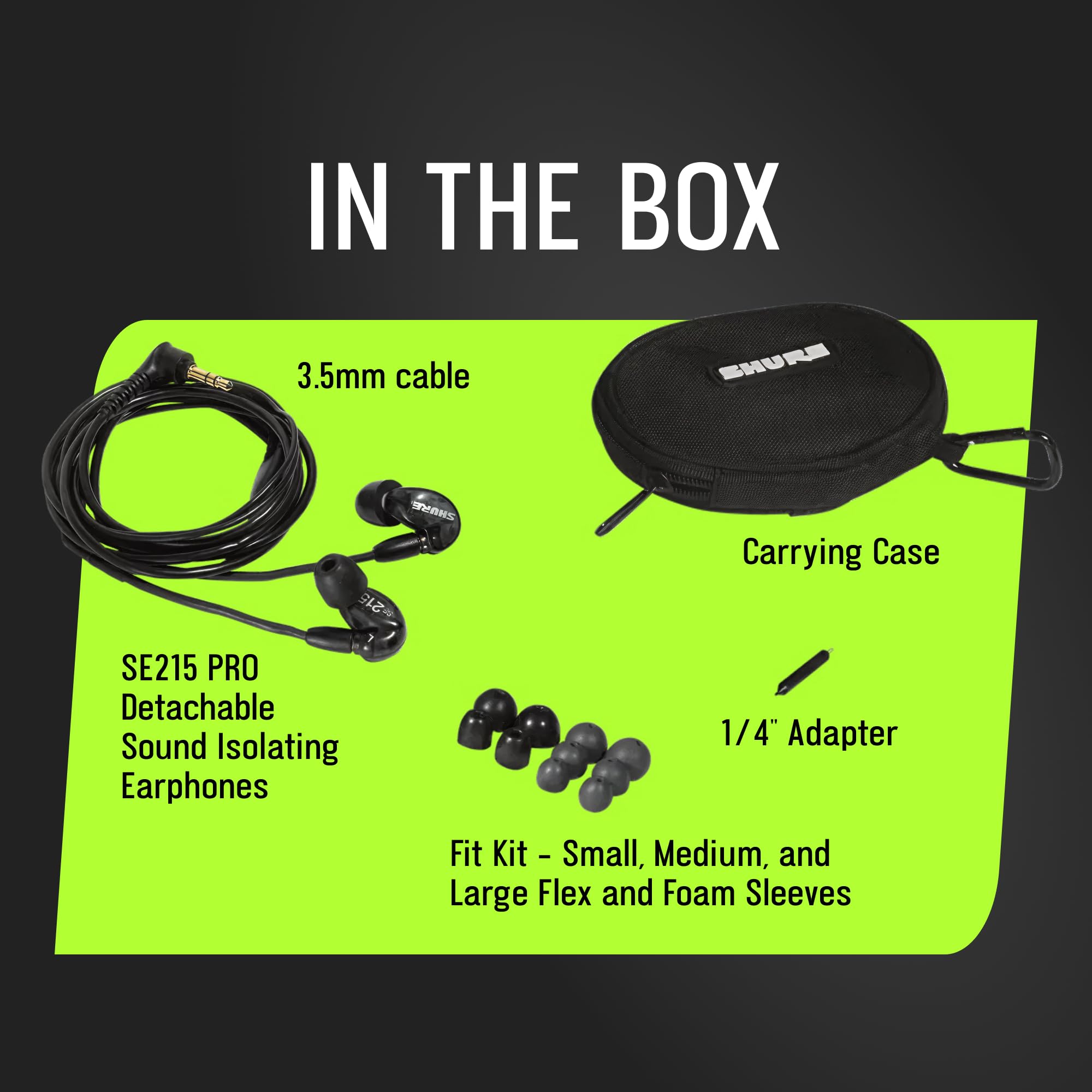 Professional Sound Isolating In-Ear Monitors with Deep Bass