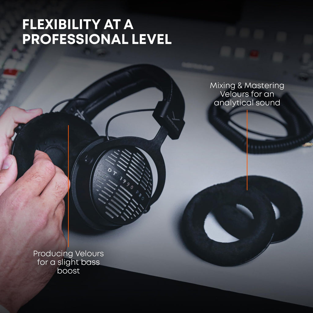 Open-Back Studio Monitor Headphones for Mixing & Audiophile Listening