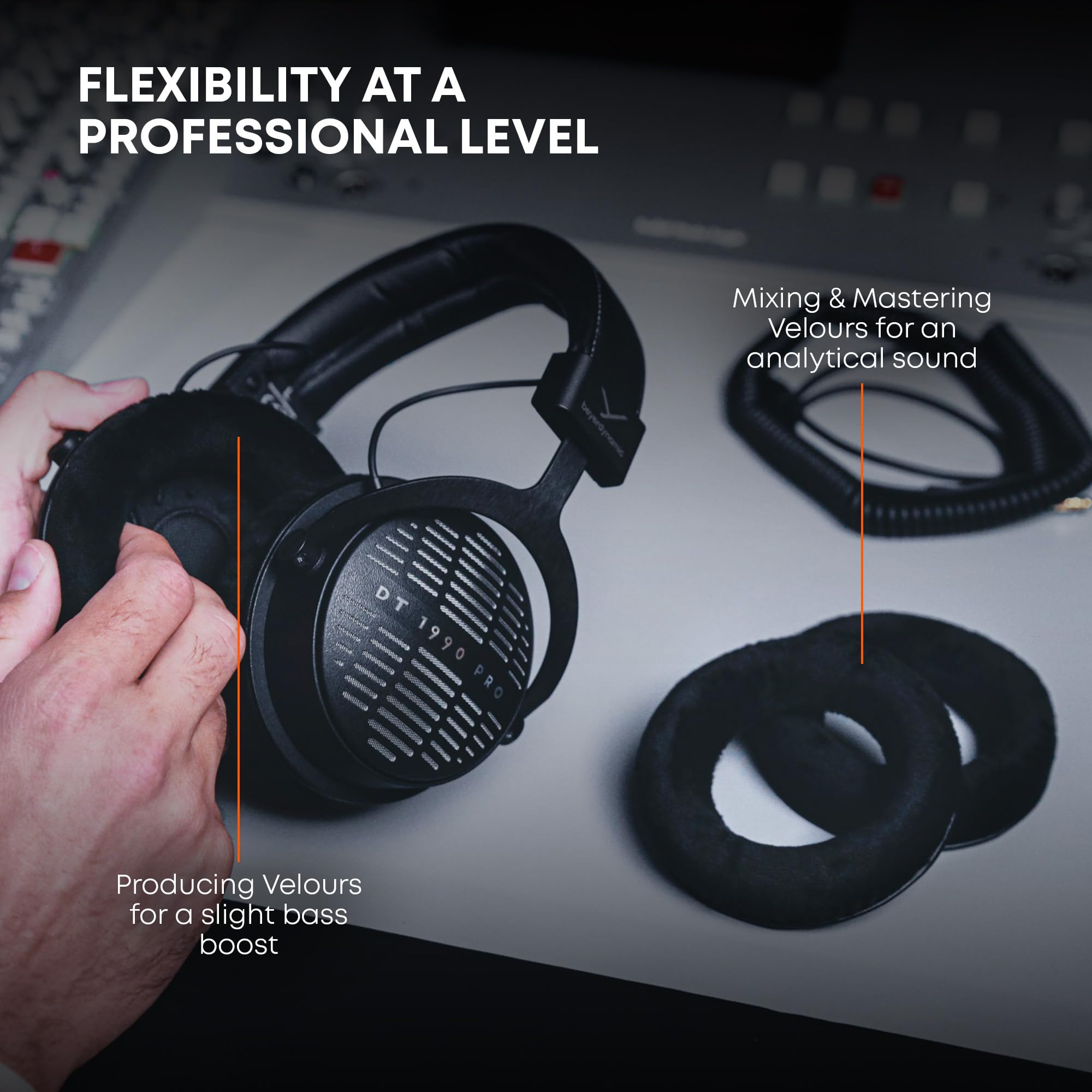 Open-Back Studio Monitor Headphones for Mixing & Audiophile Listening