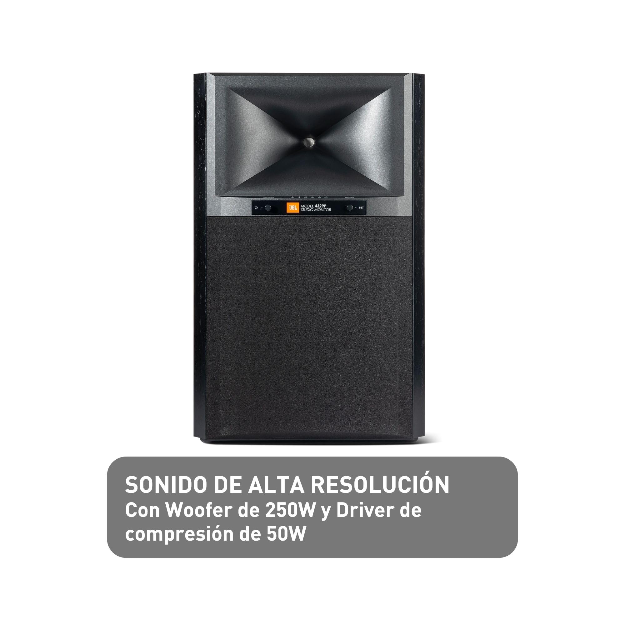JBL 4329P Studio Monitor Powered Bookshelf Speaker Pair with aptX Bluetooth