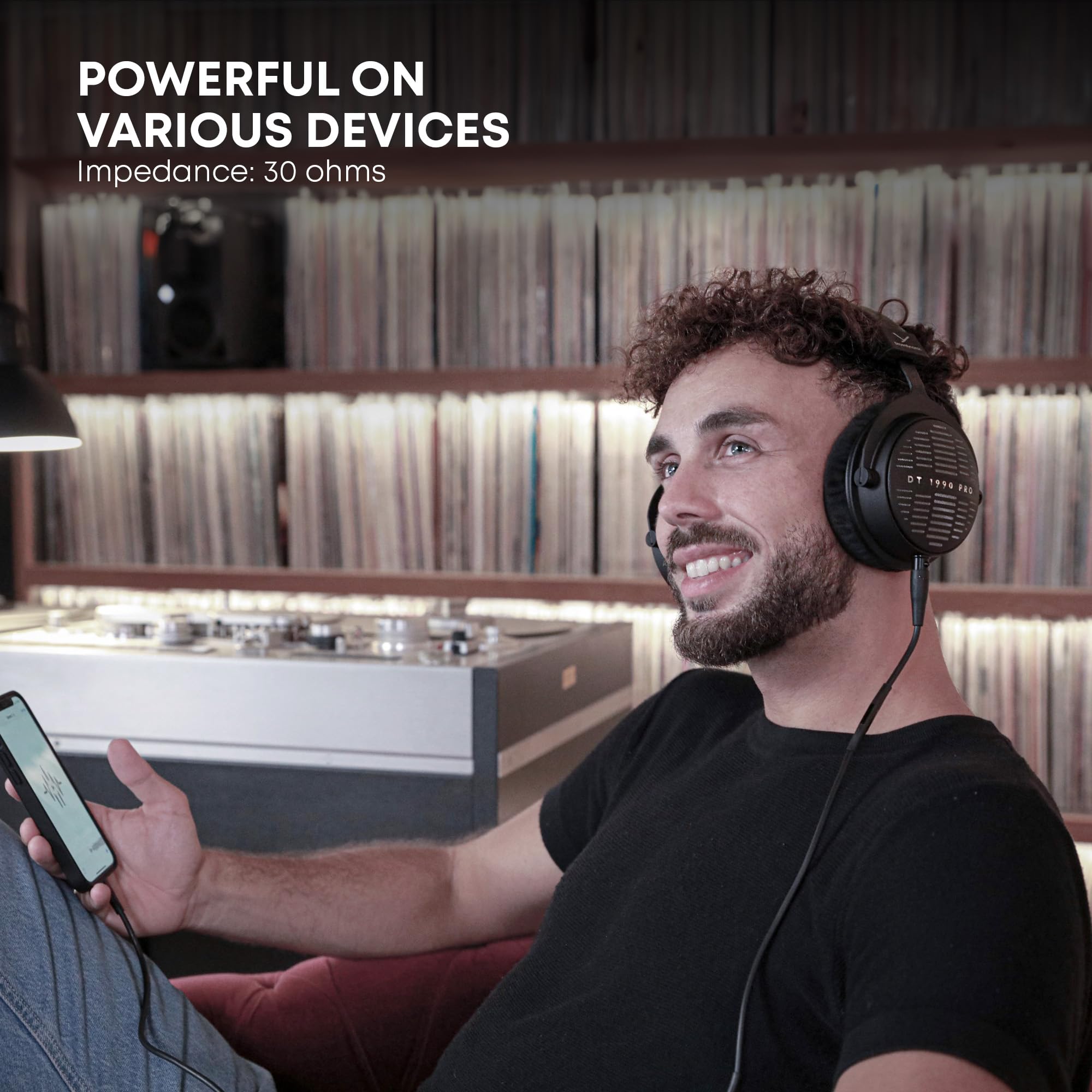 Open-Back Studio Monitor Headphones for Mixing & Audiophile Listening