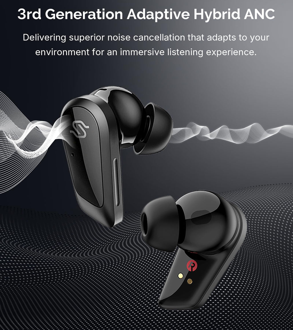 Planar Magnetic Wireless Earbuds with ANC & Hi-Res Audio