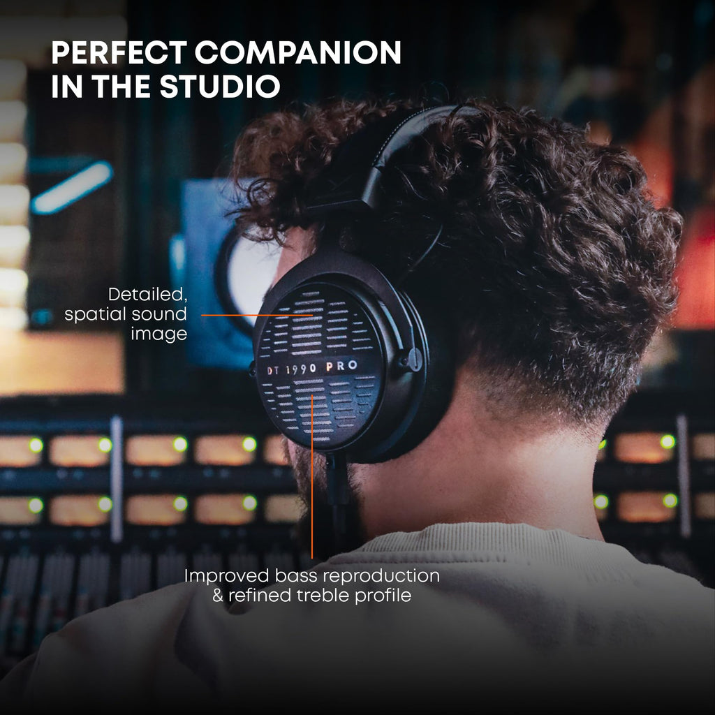Open-Back Studio Monitor Headphones for Mixing & Audiophile Listening