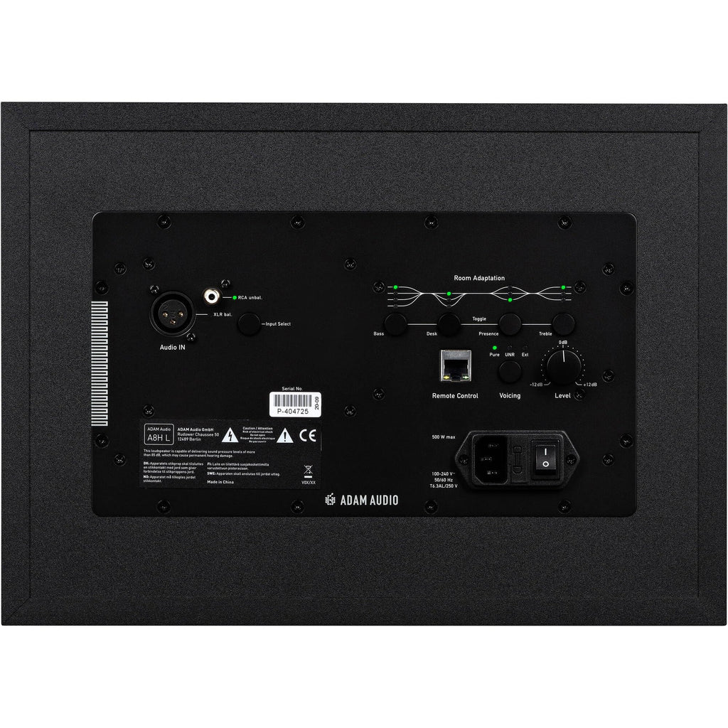Adam Audio A8H 340W 8" Active 3-Way Studio Monitors Kit (Left and Right Pair)