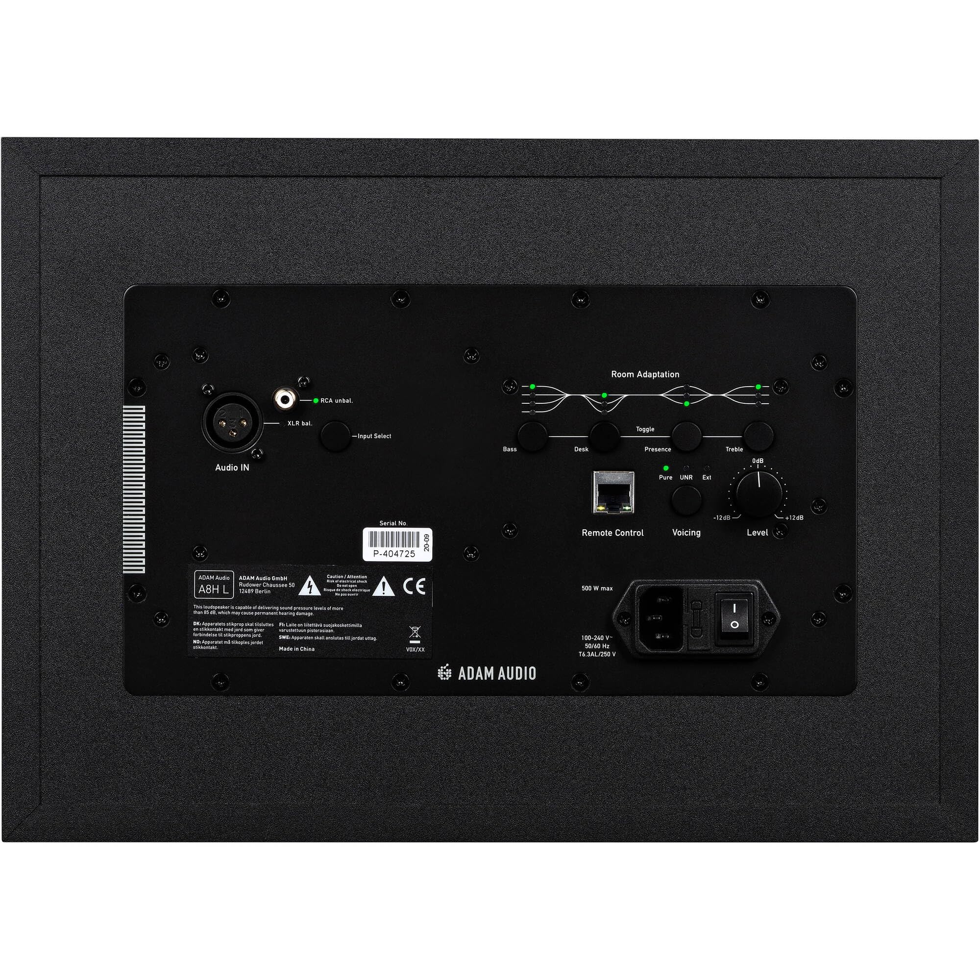 Adam Audio A8H 340W 8" Active 3-Way Studio Monitors Kit (Left and Right Pair)